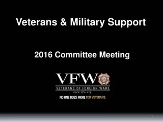 Veterans &amp; Military Support