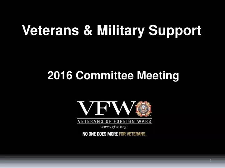 veterans military support
