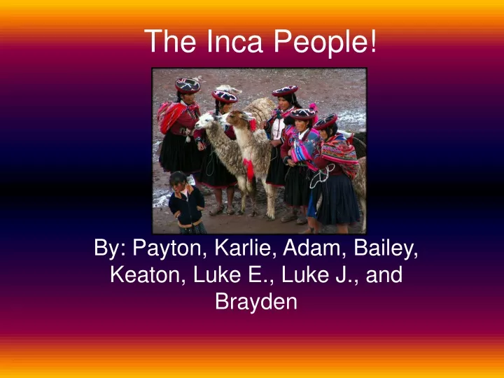 the inca people