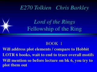 E270 Tolkien   Chris Barkley Lord of the Rings Fellowship of the Ring