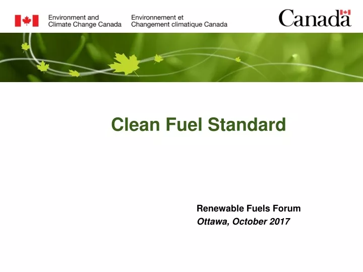 clean fuel standard