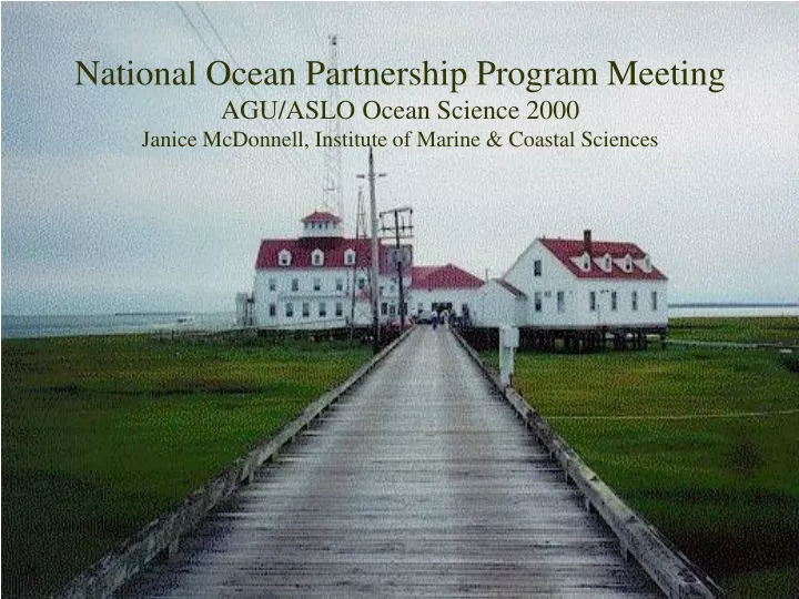 national ocean partnership program meeting