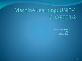 Machine Learning:  UNIT-4 CHAPTER-2