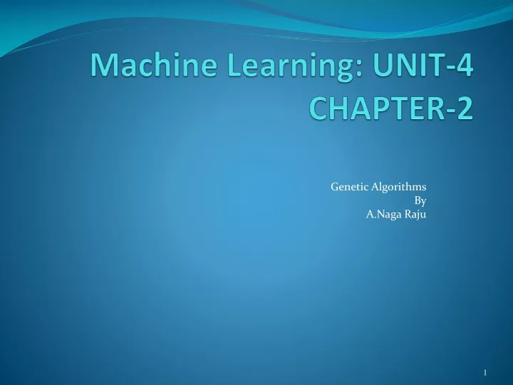 machine learning unit 4 chapter 2