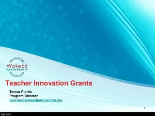 Teacher Innovation Grants