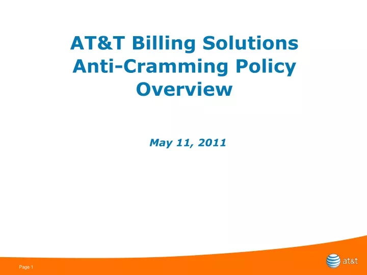 at t billing solutions anti cramming policy overview