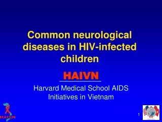 Common neurological diseases in HIV-infected children