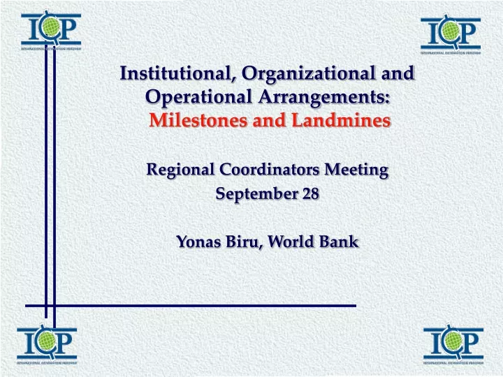 institutional organizational and operational