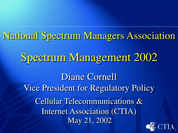 national spectrum managers association