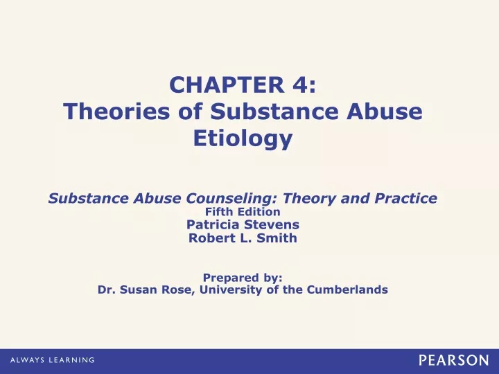 chapter 4 theories of substance abuse etiology