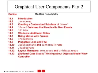 Graphical User Components Part 2