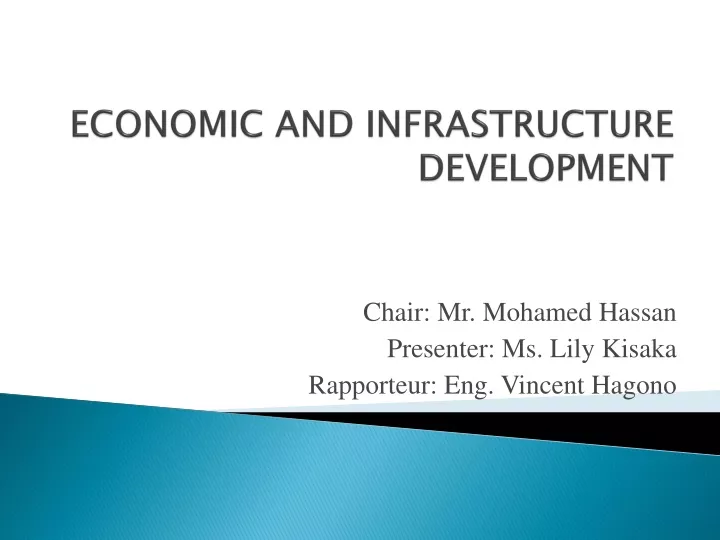 economic and infrastructure development