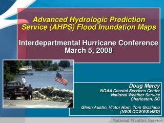Doug Marcy NOAA Coastal Services Center National Weather Service Charleston, SC