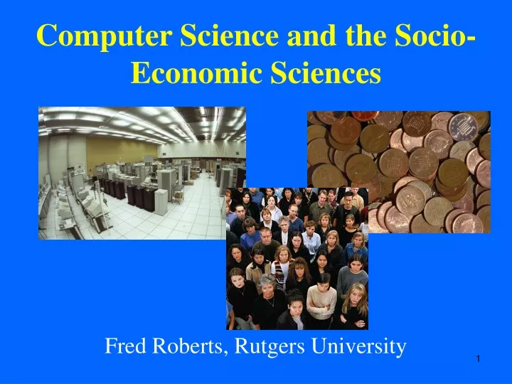 computer science and the socio economic sciences