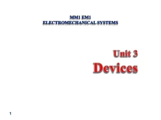 MM1 EM1  Electromechanical Systems