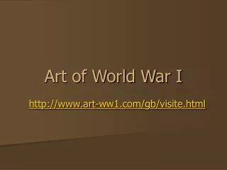 Art of World War I