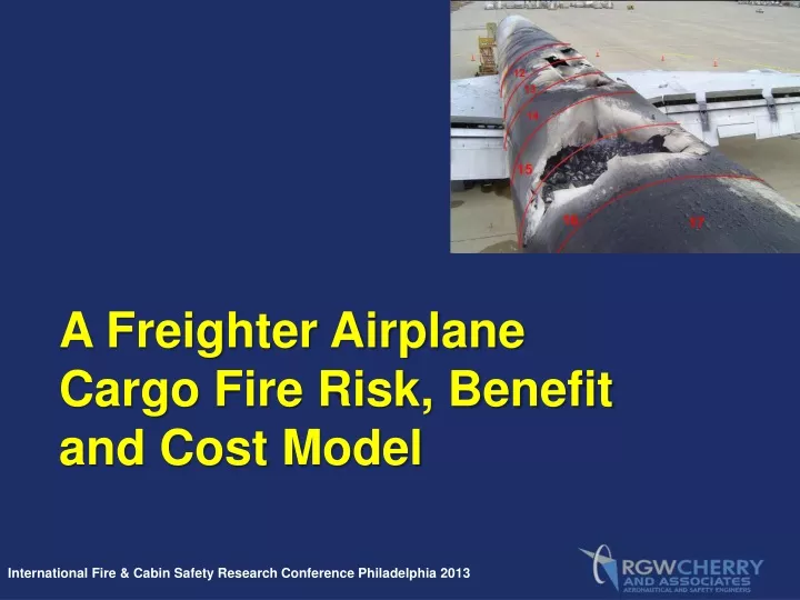 a freighter airplane cargo fire risk benefit