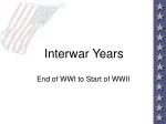 Economic Crisis of Interwar Years - slide 1
