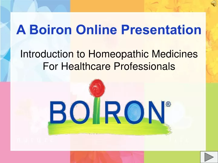 a boiron online presentation