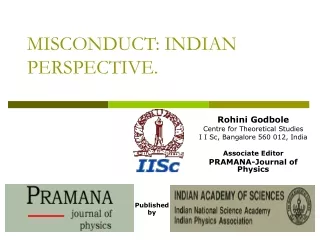 MISCONDUCT: INDIAN PERSPECTIVE.