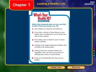 Leading a Healthy Life