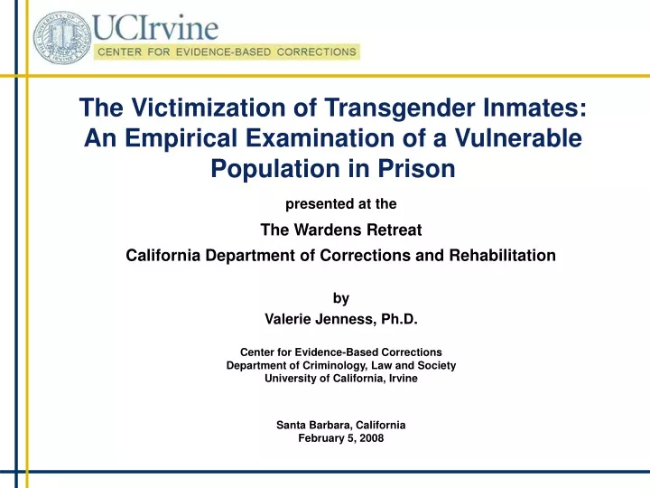the victimization of transgender inmates