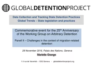 Data Collection and Tracking State Detention Practices
