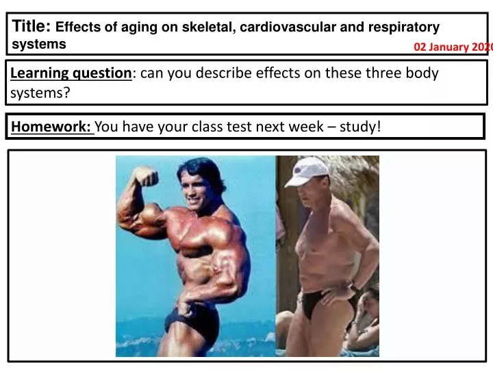 title effects of aging on skeletal cardiovascular