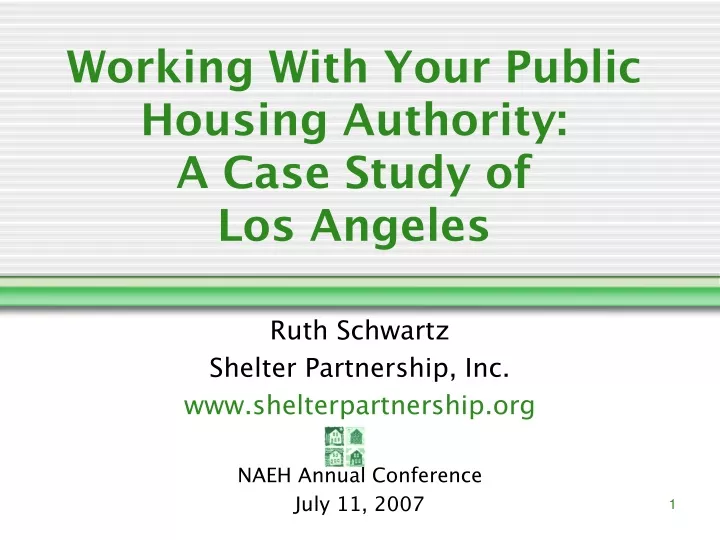 working with your public housing authority a case study of los angeles