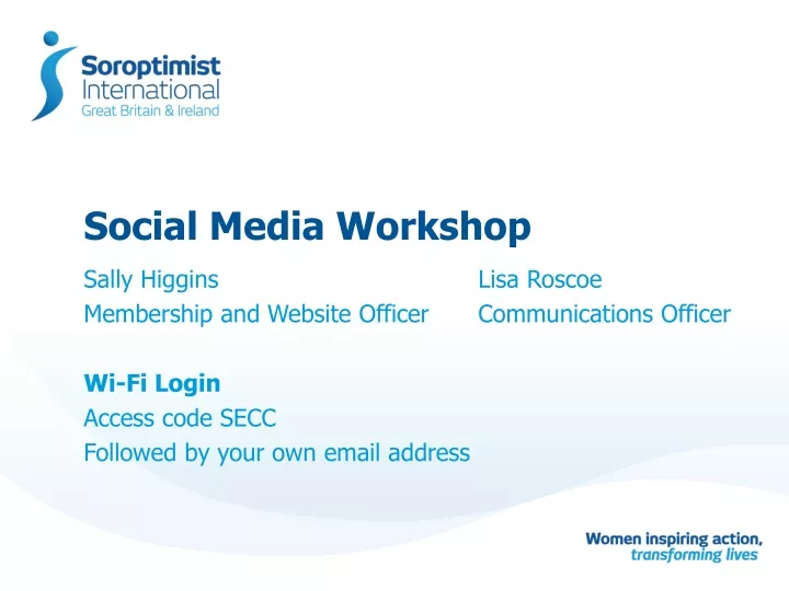 social media workshop