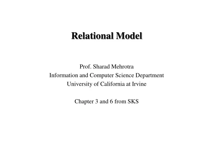 relational model