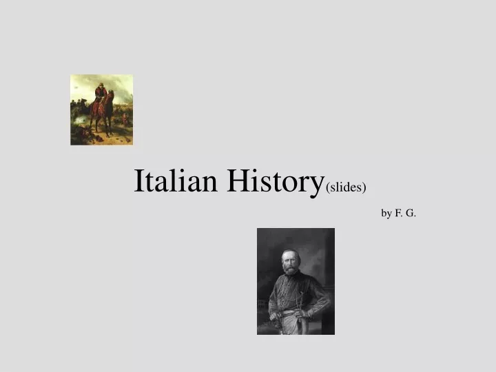 italian history slides by f g