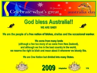 God bless Australia!!
