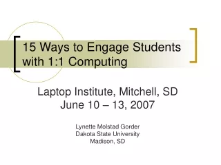 15 Ways to Engage Students with 1:1 Computing