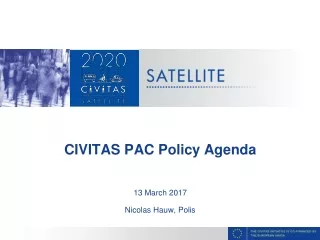 CIVITAS PAC Policy Agenda 13 March 2017 Nicolas Hauw, Polis