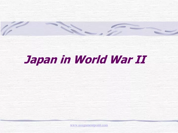 japan in world war ii