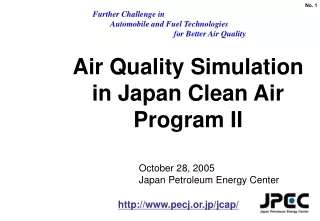 Air Quality Simulation  in Japan Clean Air Program II