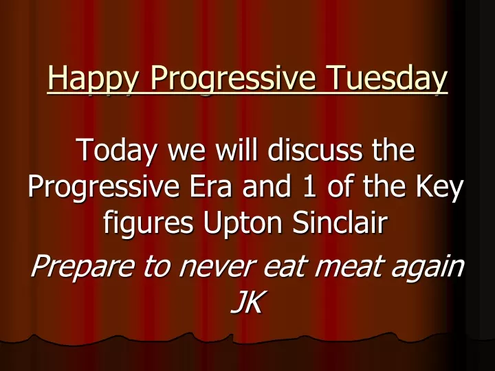 happy progressive tuesday