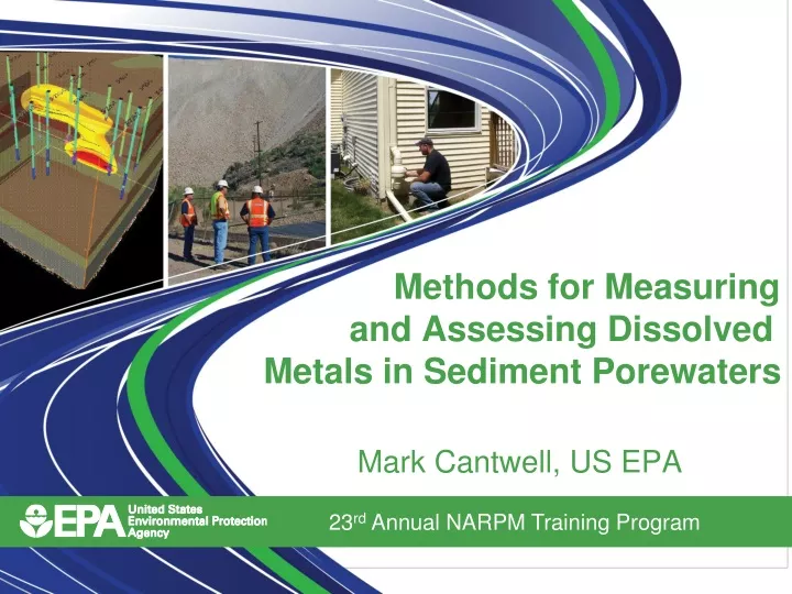 methods for measuring and assessing dissolved metals in sediment porewaters