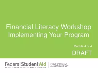 Financial Literacy Workshop Implementing Your Program