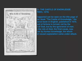 SLIDE 11: THE CASTLE OF KNOWLEDGE (RECORDES, 1575)