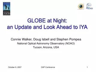GLOBE at Night:  an Update and Look Ahead to IYA