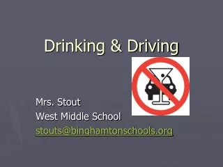 Drinking &amp; Driving