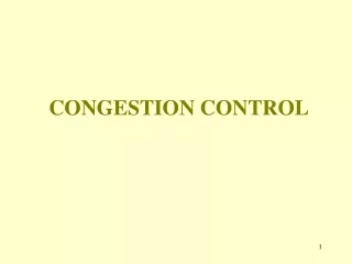 CONGESTION CONTROL