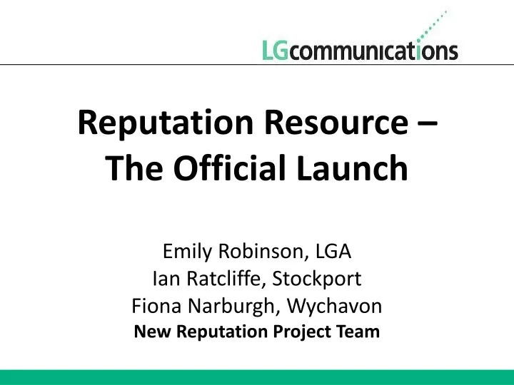 reputation resource the official launch emily