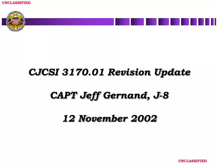 cjcsi 3170 01 revision update capt jeff gernand j 8 12 november 2002