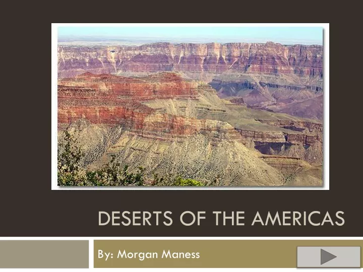 deserts of the americas