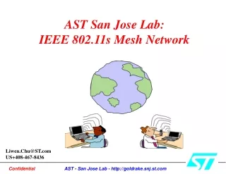 AST San Jose Lab: IEEE 802.11s Mesh Network
