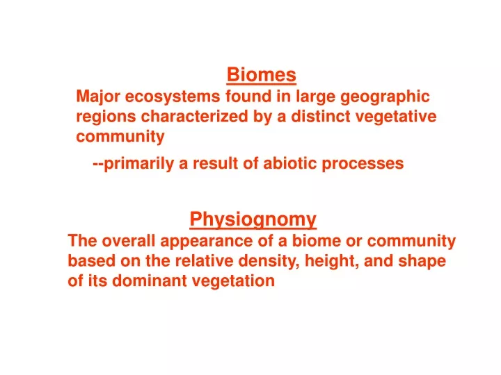 biomes major ecosystems found in large geographic