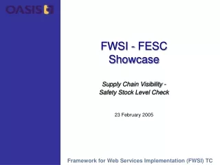 FWSI - FESC  Showcase